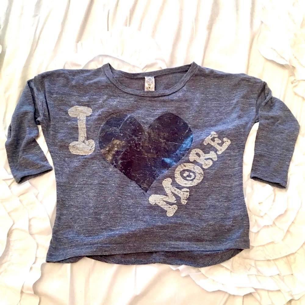 💥5/$25 Item💥 I Love U More 3/4 Length Tee